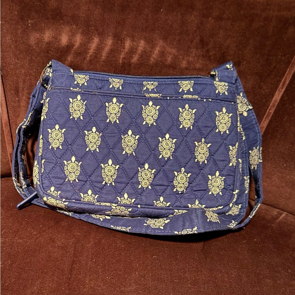 Vera Bradley Marine Turtle Little Hipster Crossbody Bag. EUC